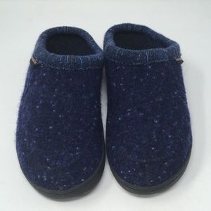 Haflinger Blue Wool Slippers from Germany 41/9.5